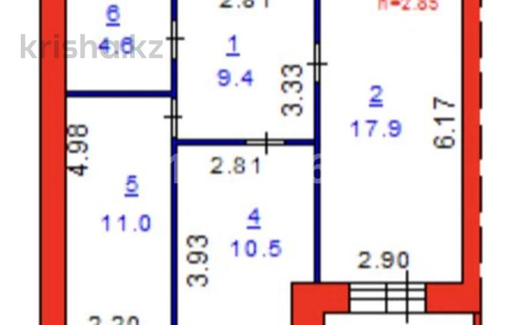 2-комнатная квартира · 52 м² · 1/5 этаж, Микрорайон Береке, Мкр. Береке, 44 за 170 000 ₸ в Костанае — фото 2