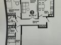 3-бөлмелі пәтер · 81.48 м² · 6/12 қабат, мкр Акжайык, Толеметова — GRAND PARK TERRA жанында, бағасы: 50 млн ₸ в Шымкенте, Абайский р-н