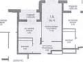 1-бөлмелі пәтер · 38.16 м² · 5/9 қабат, Ахмет Байтурсынулы 10/3, бағасы: 28 млн ₸ в Астане, Сарайшык р-н — фото 4