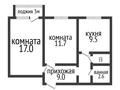 2-бөлмелі пәтер · 51.7 м² · 9/9 қабат, Абая, бағасы: 22 млн ₸ в Костанае — фото 12