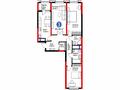3-комнатная квартира · 86 м² · 17/22 этаж, Туран 57/1 за 62.5 млн ₸ в Астане, Нура р-н