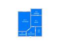 1-бөлмелі пәтер · 46.6 м² · 7/9 қабат, Курганская 2В, бағасы: 25.5 млн ₸ в Костанае — фото 2