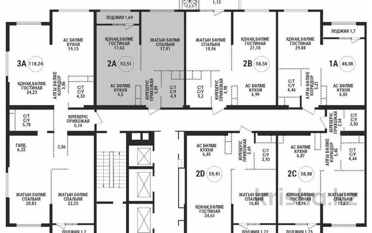 2-комнатная квартира, 53.5 м², 19/19 этаж, Аль-Фараби 41 за 48 млн 〒 в Алматы, Бостандыкский р-н — фото 6