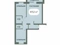 3-бөлмелі пәтер · 67.3 м² · 3/4 қабат, Умбетей жырау 99 — Узак батыр, бағасы: 18.9 млн ₸ в Астане, Нура р-н