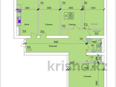 4-бөлмелі пәтер · 132 м² · 3/7 қабат, 32В мкр 68, бағасы: 25 млн ₸ в Актау