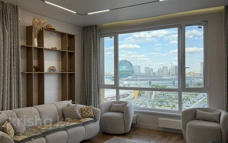 3-бөлмелі пәтер · 80 м² · 13 қабат, Турар Рыскулов 1, бағасы: 101 млн ₸ в Астане, Есильский р-н — фото 2