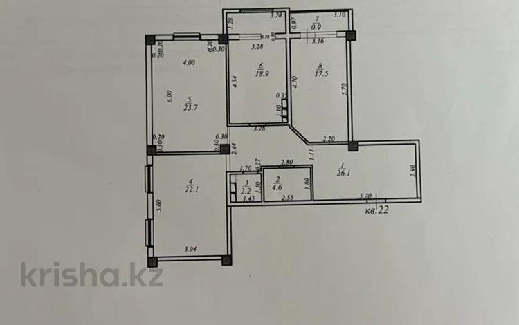 3-комнатная квартира, 115 м², 7/10 этаж, 18 4 за 30 млн 〒 в Актау, 18-й мкр  — фото 2