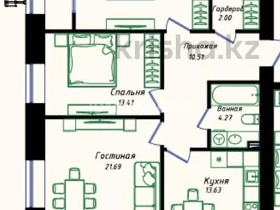 3-комнатная квартира · 86.14 м² · 5/12 этаж, Улы Дала 38/3 за 52.5 млн ₸ в Астане, Нура р-н