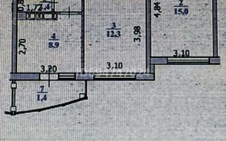 2-комнатная квартира · 50.2 м² · 7/9 этаж, Айталиева — 31 школа за 20 млн ₸ в Уральске — фото 2