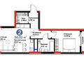 2-комнатная квартира · 50.4 м² · 5/12 этаж, Турар Рыскулов 18/1 — ЭКСПО, Мечеть, Мәңгілік ел за 36 млн ₸ в Астане, Есильский р-н — фото 2