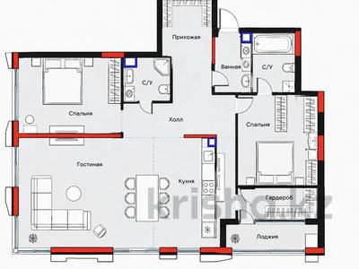 3-бөлмелі пәтер · 122 м² · 1/3 қабат, Култобе 1/2, бағасы: 147 млн ₸ в Алматы, Бостандыкский р-н