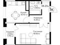 1-бөлмелі пәтер · 38.2 м², Е-36 13, бағасы: ~ 24.5 млн ₸ в Астане, Нура р-н — фото 3