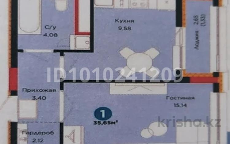1-бөлмелі пәтер · 36 м² · 9/9 қабат, Иманова 2 — Асан қайғы, бағасы: 25 млн ₸ в Астане, р-н Байконур — фото 2