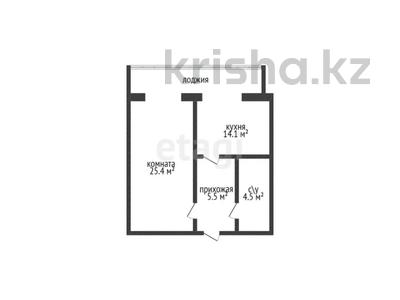 1-комнатная квартира, 49.5 м², 2/5 этаж, Тауелсиздик пр-т за 17.5 млн 〒 в Актобе