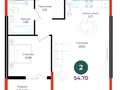 2-бөлмелі пәтер · 54.7 м² · 17/17 қабат, Е 882 13 — БЕЗ КОМИССИИ!!!, бағасы: ~ 27 млн ₸ в Астане, Нура р-н — фото 4