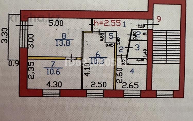 3-комнатная квартира, 51.6 м², 4/5 этаж, Пр. Абая 70 за 12.5 млн 〒 в Шахтинске — фото 2