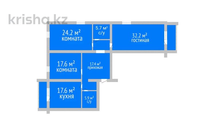 3-комнатная квартира, 131.2 м², 4/9 этаж, 6микрорайон 3А за 55 млн 〒 в Костанае — фото 3