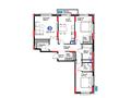 3-бөлмелі пәтер · 95.41 м², ул. Букетова, в сторону мкрн. Кунгей и объездной трассы, бағасы: ~ 41.2 млн ₸ в Караганде — фото 3