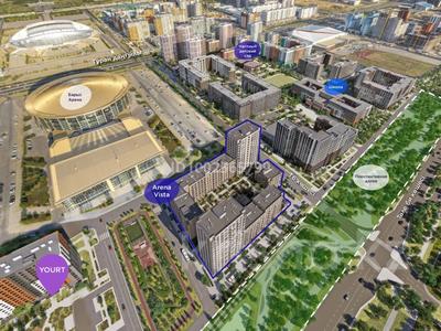 3-комнатная квартира · 88.46 м² · 3/9 этаж, Туран 57д за 68 млн ₸ в Астане, Нура р-н