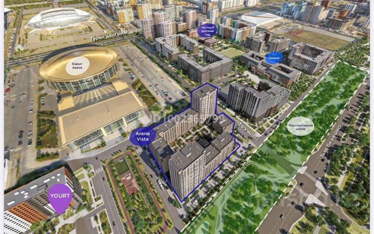 3-комнатная квартира · 88.46 м² · 3/9 этаж, Туран 57д за 58 млн 〒 в Астане, Нура р-н — фото 2