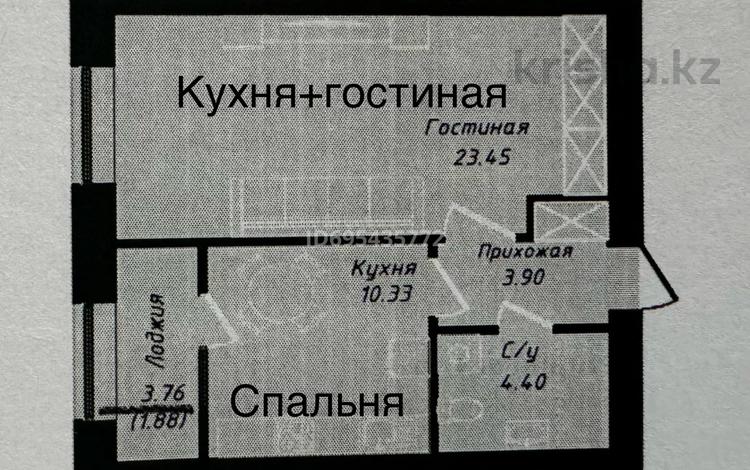 1-бөлмелі пәтер, 46 м², 11 қабат, Шамши Калдаяков 25 — Нажмиденова / азербаева, бағасы: 18.5 млн 〒 в Астане, Алматы р-н — фото 14