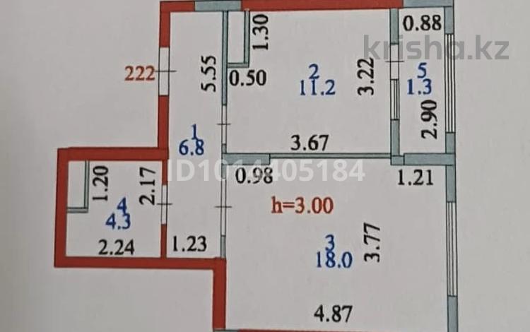 1-бөлмелі пәтер · 41.6 м² · 6/12 қабат, Майкайын 14 — Бауыржана Момышулы, бағасы: 27 млн ₸ в Астане, Алматы р-н — фото 2