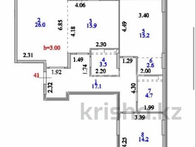 3-комнатная квартира · 101 м² · 5/8 этаж, А 32 2Б за 99 млн ₸ в Астане, Сарайшык р-н