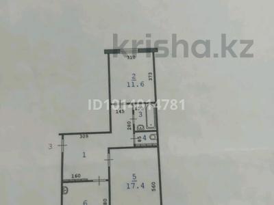 2-комнатная квартира · 53.7 м² · 1/5 этаж, Авиагородок 18 за 15 млн ₸ в Актобе, мкр Авиагородок