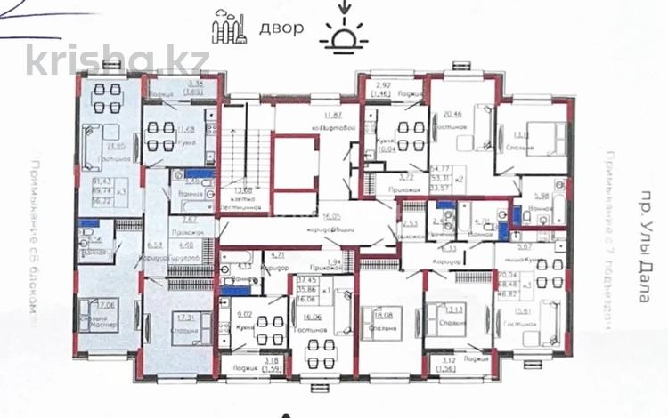3-бөлмелі пәтер · 91.43 м² · 6/9 қабат, Улы Дала 28 — Улы Дала-Туран, бағасы: 51 млн ₸ в Астане, Нура р-н — фото 4