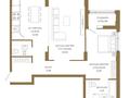 2-комнатная квартира · 71.83 м² · 2/9 этаж, Достык 8/2 за ~ 47.5 млн ₸ в Астане