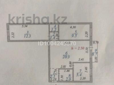 3-комнатная квартира · 55.3 м² · 2/5 этаж, Бейбитшелик 62/а — Аграрный университет за 19 млн 〒 в Астане, Сарыарка р-н