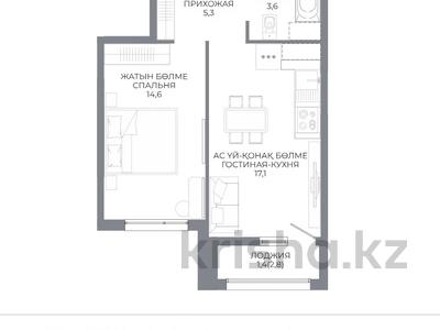 2-комнатная квартира · 42 м² · 4/9 этаж, Ахмет Байтурсынулы 10/3 — ВЫБОР ЭТАЖА И ПЛАНИРОВКИ!!! БЕЗ КОМИССИИ за ~ 22.7 млн ₸ в Астане, Сарайшык р-н