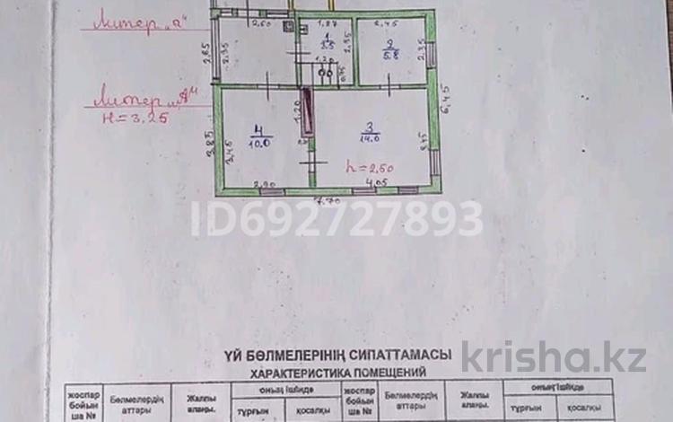 Отдельный дом • 3 комнаты • 75 м² • 5.3 сот., Ауэзова 20 — Не далеко от базара.Рядом расположен Земельный комитет. за 15 млн 〒 в Есик — фото 2