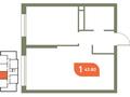 1-комнатная квартира · 44.76 м² · 8/9 этаж, мкр Алгабас, Рыскулова 1/12 — Омарова за 27.2 млн ₸ в Алматы, Алатауский р-н