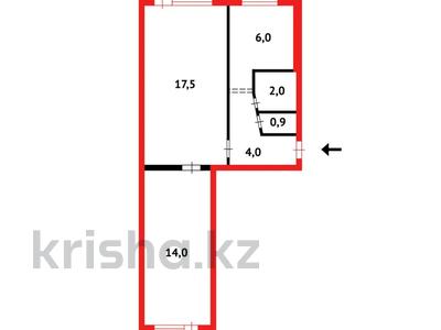 2-комнатная квартира · 44.8 м² · 5/5 этаж, мкр Юго-Восток, Мкр Юго-Восток пр. Строителей — Рынок Арай за 16 млн ₸ в Караганде, Казыбек би р-н