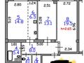 3-комнатная квартира · 74 м² · 2/13 этаж, Толе би 189/3 — жарокова-толе би за 75 млн ₸ в Алматы, Алмалинский р-н — фото 2