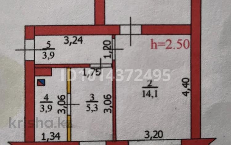 2-комнатная квартира · 43 м² · 2/2 этаж, Пушкина 4 — Садик Акбопе за 9.9 млн ₸ в Таскала — фото 2