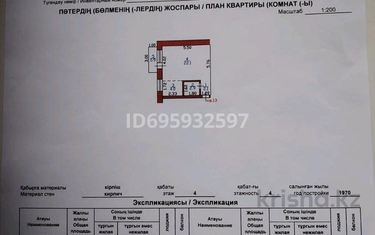 1-бөлмелі пәтер, 32 м², 4/4 қабат, Юбилейная 17, бағасы: 7 млн 〒 в  — фото 2