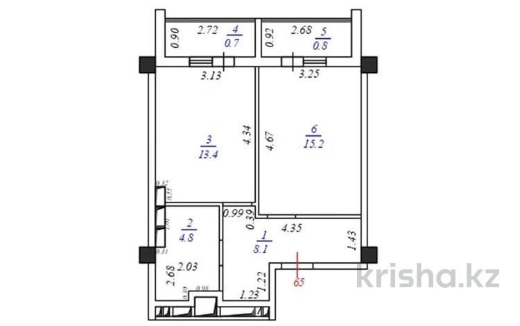 1-бөлмелі пәтер · 48 м² · 4/10 қабат, 18А мкр 10, бағасы: 15.2 млн 〒 в Актау, 18А мкр — фото 2