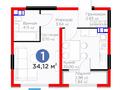 1-комнатная квартира · 34 м² · 6/6 этаж, мкр Кайрат 716/16 за 250 000 ₸ в Алматы, Турксибский р-н — фото 17