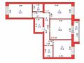 3-комнатная квартира · 86.4 м² · 7/10 этаж, Кумисбекова 11 — Джангильдина за 46.8 млн ₸ в Астане, Сарыарка р-н — фото 33