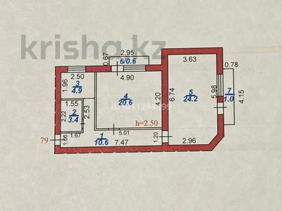2-комнатная квартира · 65.3 м² · 5/5 этаж, Пришахтинск, 22й микрорайон 22 за 15 млн 〒 в Караганде, Алихана Бокейханова р-н