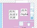 1-бөлмелі пәтер · 28 м² · 10/12 қабат, Ахмет Байтурсынулы 61, бағасы: 18 млн ₸ в Астане, Сарайшык р-н
