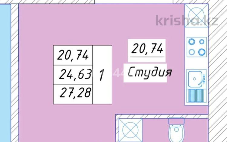 1-бөлмелі пәтер · 28 м² · 10/12 қабат, Ахмет Байтурсынулы 61, бағасы: 18 млн ₸ в Астане, Сарайшык р-н — фото 11