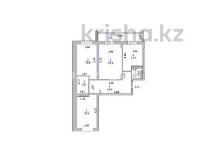 3-комнатная квартира · 87.5 м² · 15/17 этаж, мкр Юго-Восток, Республики 23 за 42 млн 〒 в Караганде, Казыбек би р-н
