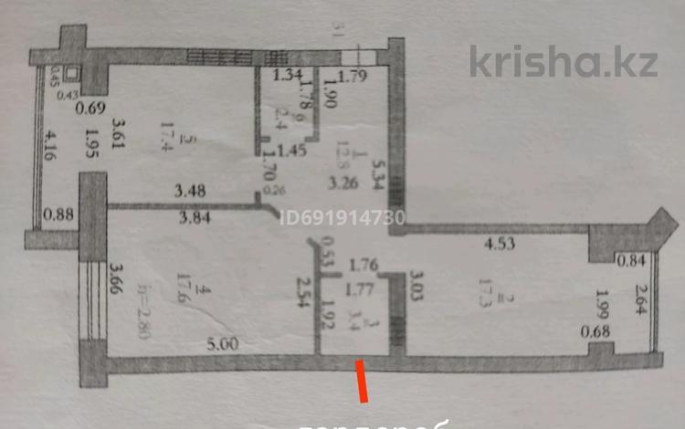 2-комнатная квартира, 72 м², 5/5 этаж, мкр. Алтын орда, Тауелсиздык 9 — Тате углы