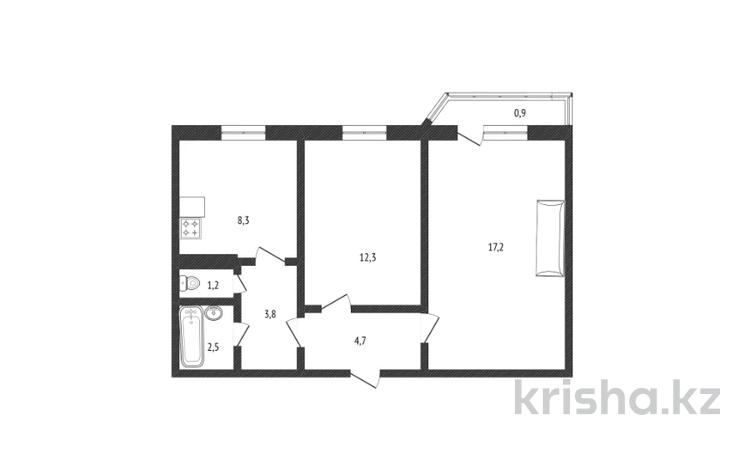 2-комнатная квартира · 50.9 м² · 4/12 этаж, Назарбаева 287 за 22 млн ₸ в Павлодарской обл. — фото 2