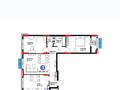 3-комнатная квартира · 95 м² · 6/10 этаж, Туран 43/5 за 80 млн 〒 в Астане, Нура р-н — фото 19