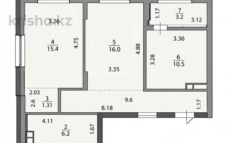 2-комнатная квартира · 63.1 м² · 2/9 этаж, Мангилик Ел 68 — БИЗНЕС КЛАСС ГОРЯЧКА SENSATA НИЖЕ РЫНКА за ~ 50 млн ₸ в Астане, Есильский р-н — фото 4