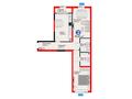 2-бөлмелі пәтер · 70.81 м², мкр Гажайып, ​Гажайып микрорайон 11/19, бағасы: ~ 57.1 млн ₸ в Алматы, Алатауский р-н — фото 3